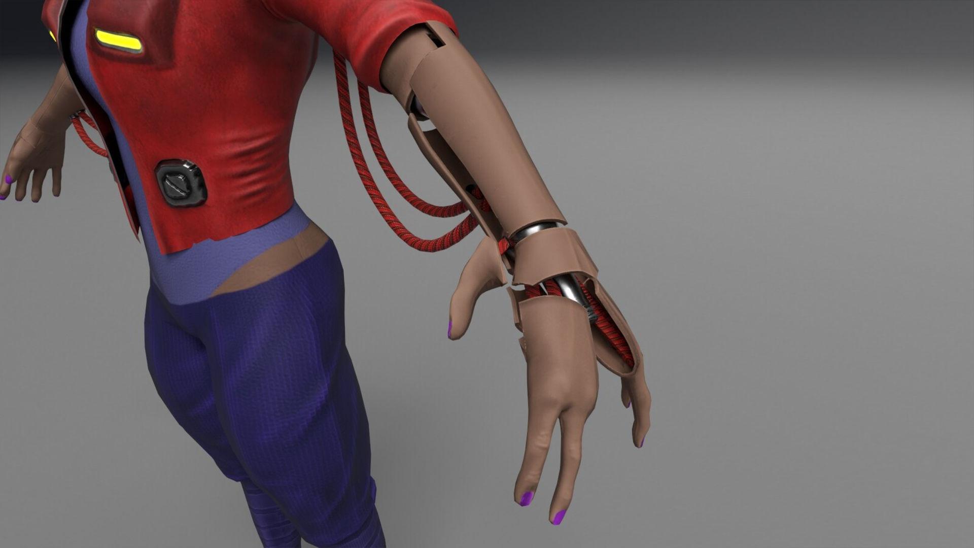 Front and back render with clothing concept