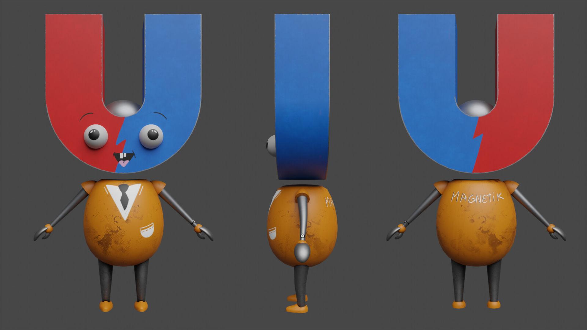 Magnetik — final character render