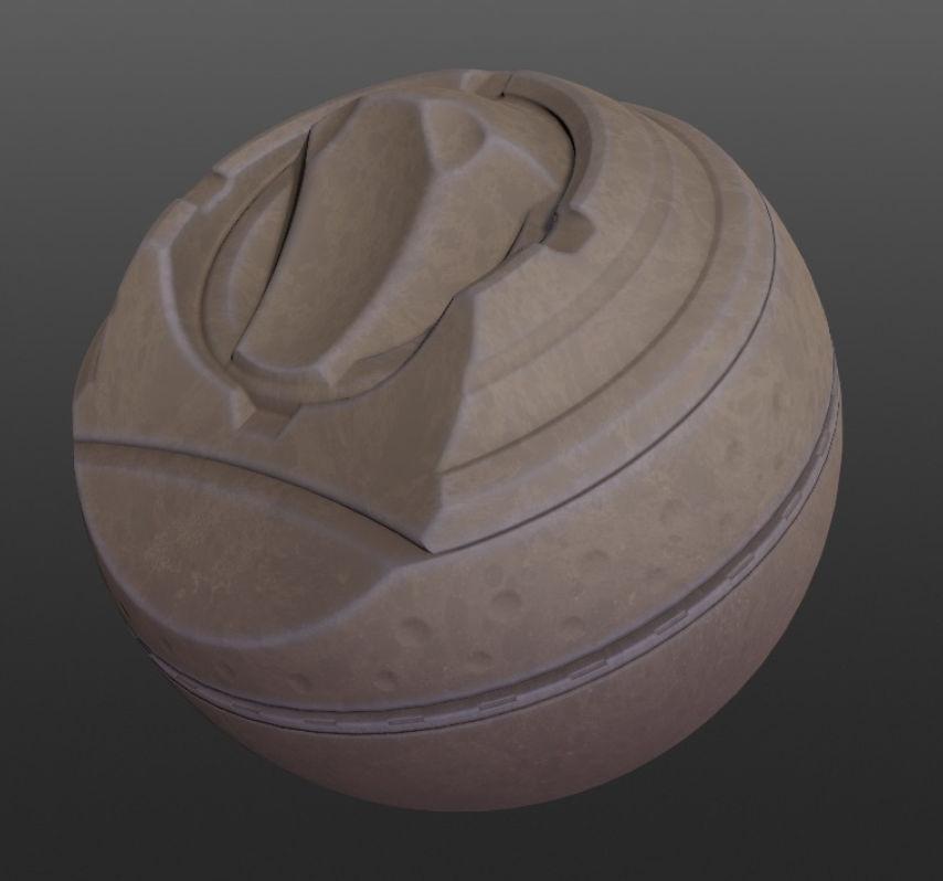 Tunnel material authored in Quixel Mixer