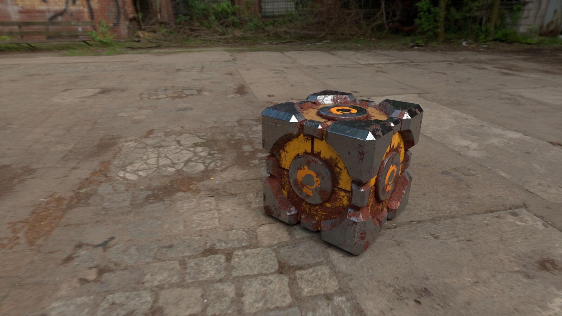 Companion cube — final render