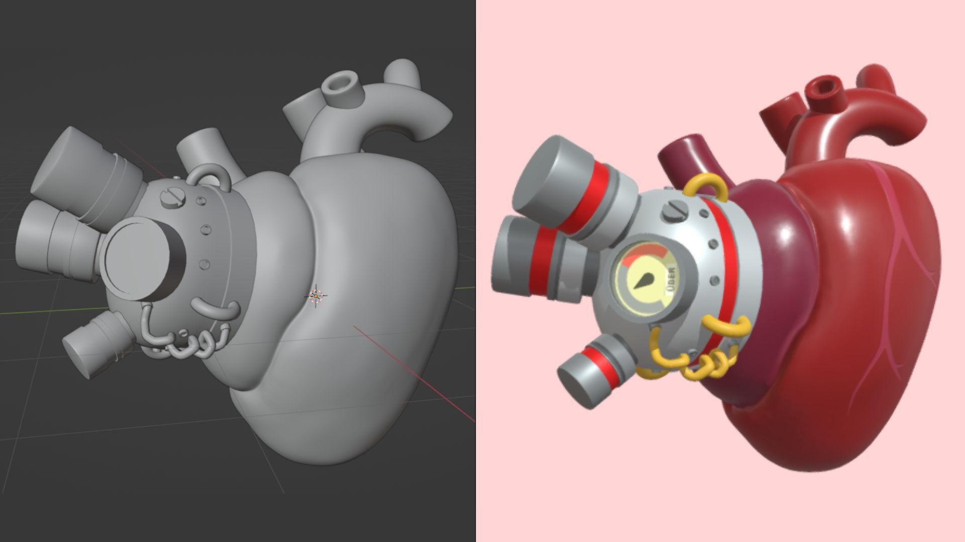 Mega Baboon Heart — final render